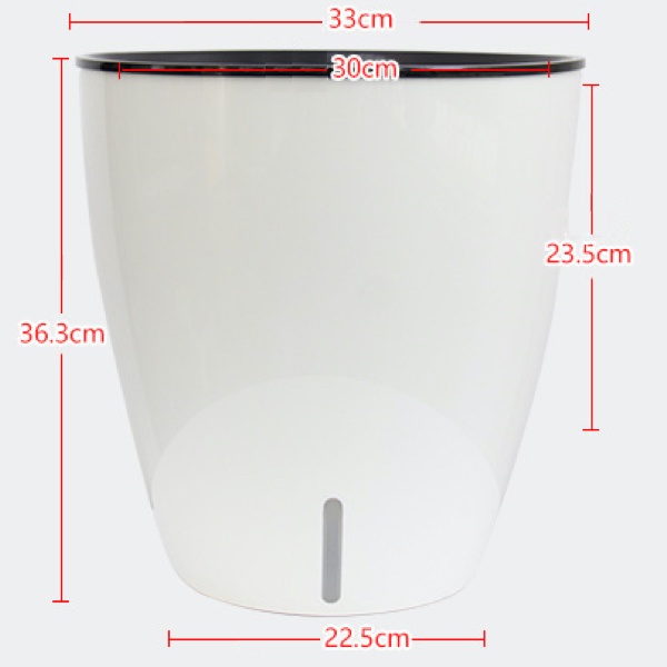 Chậu trồng cây H103 Màu Trắng. Chậu trồng cây cảnh thông minh tự tưới