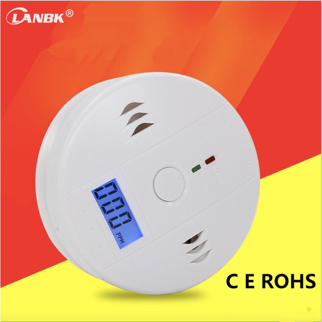 Máy phát hiện khí độc rò rỉ LANBK - Carbon Monoxide Alarm (chứng chỉ CE FCC) - Home and Garden