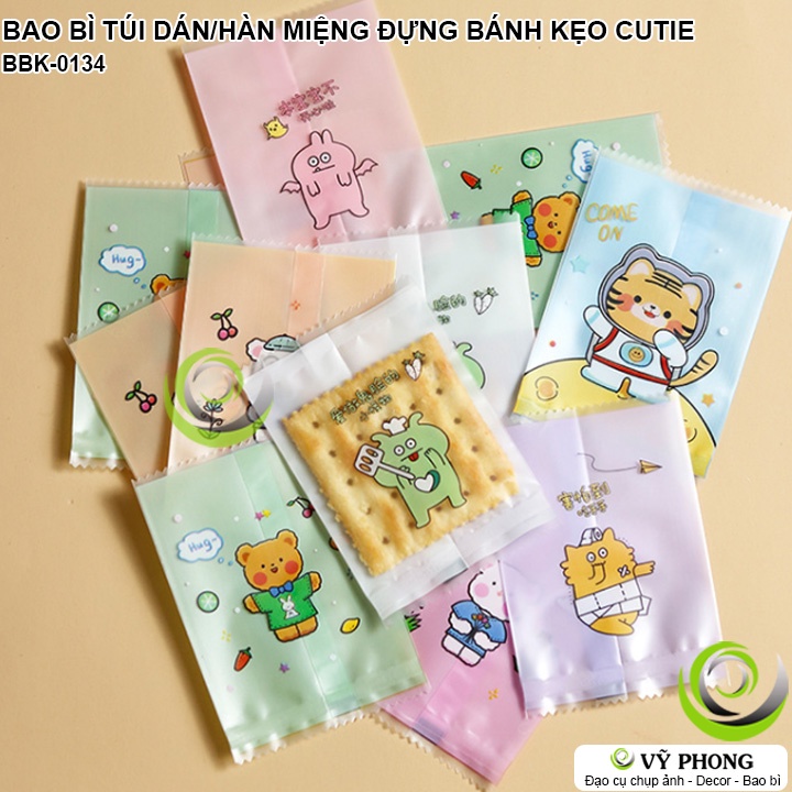 BAO BÌ TÚI HÀN MIỆNG DÁN MIỆNG ĐỰNG BÁNH KẸO CUTIE CARTOON LÀM QUÀ TẶNG DỊP LỄ TẾT NĂM MỚI NOEL BBK-0134