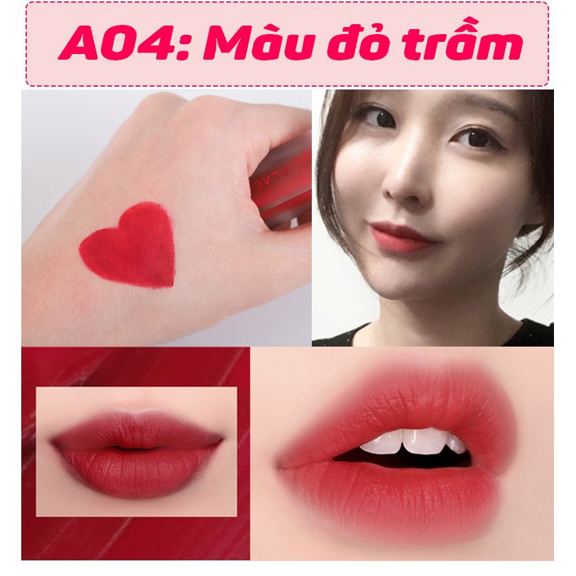 Son kem lì 🆘Tặng Quà🆘 giảm 10K [SON MOI] lên màu đẹp, Chất son siêu lì, lâu trôi, mùi thơm dịu auth Hàn Quốc | BigBuy360 - bigbuy360.vn