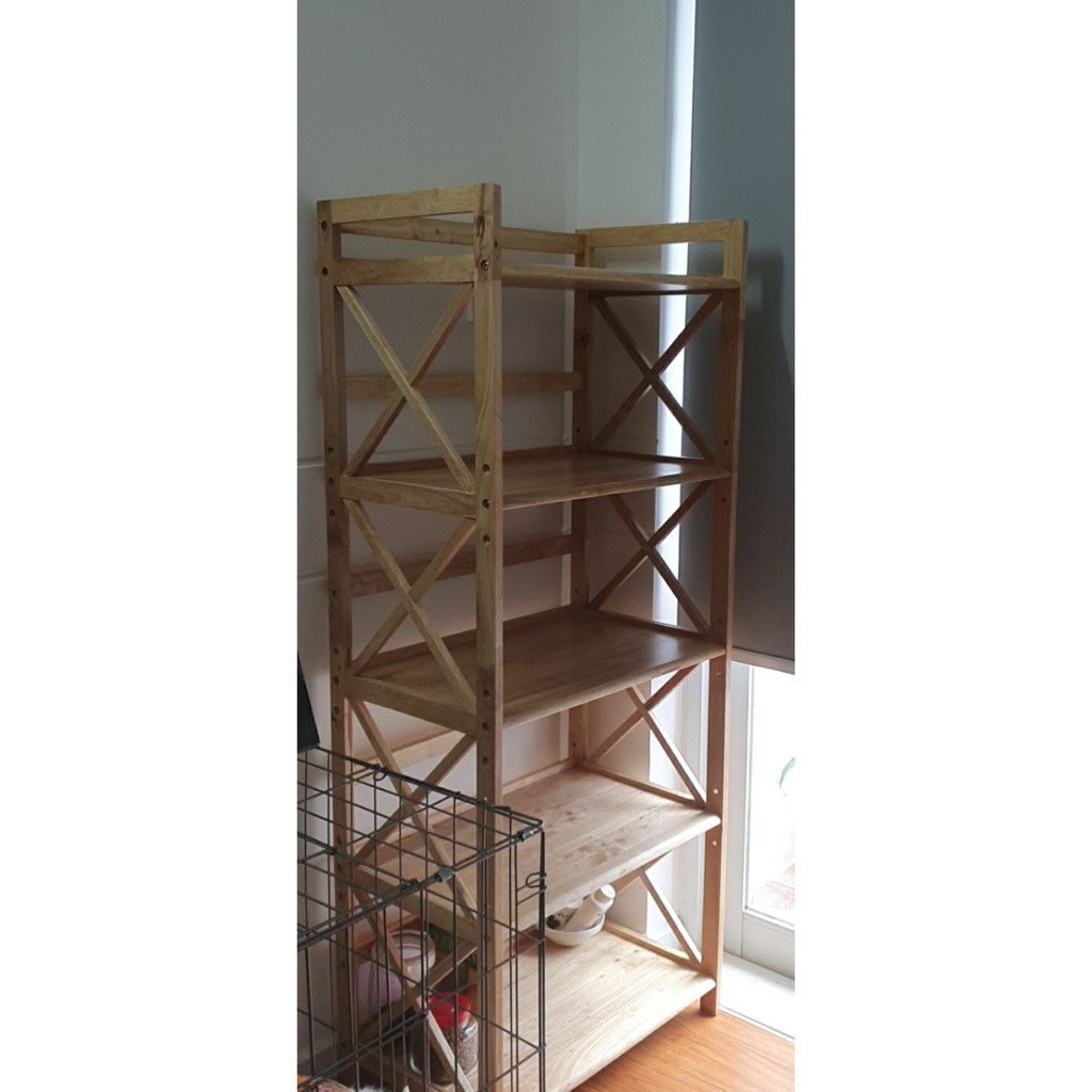 Kệ Lò Vi Sóng Gỗ 5 Tầng Ngang 64cm Sâu 38cm