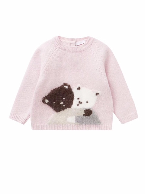 Áo Len Bé Trai Bé Gái Hình Gấu Cho Bé 2-6 Tuổi