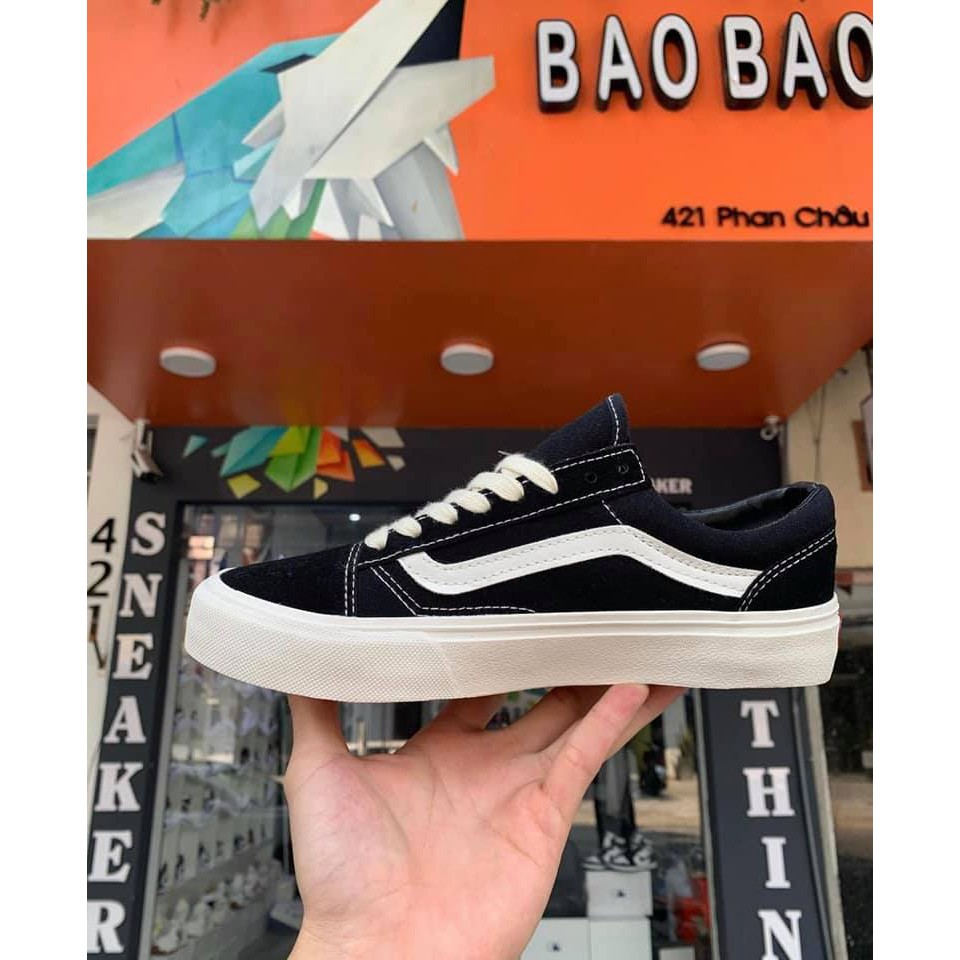 Giày Sneaker 𝐕𝐀𝐍𝐒 Vaul Đen Da Lộn Đã Hot cả thập kỷ nay Full Box Bill | BigBuy360 - bigbuy360.vn