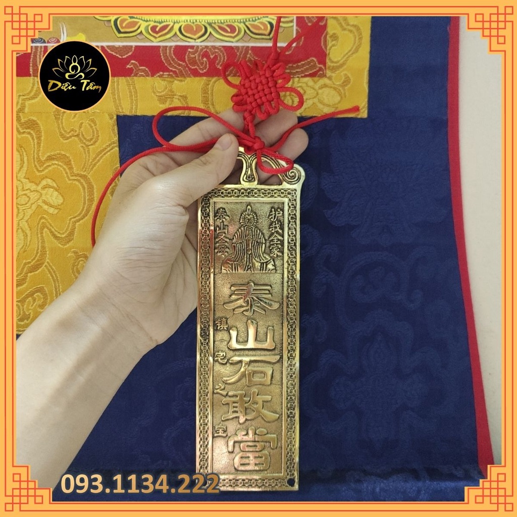 Đồ phong thủy - Thẻ thái sơn thạch cảm đương phong thủy trấn trạch, hóa giải hướng xấu treo cửa