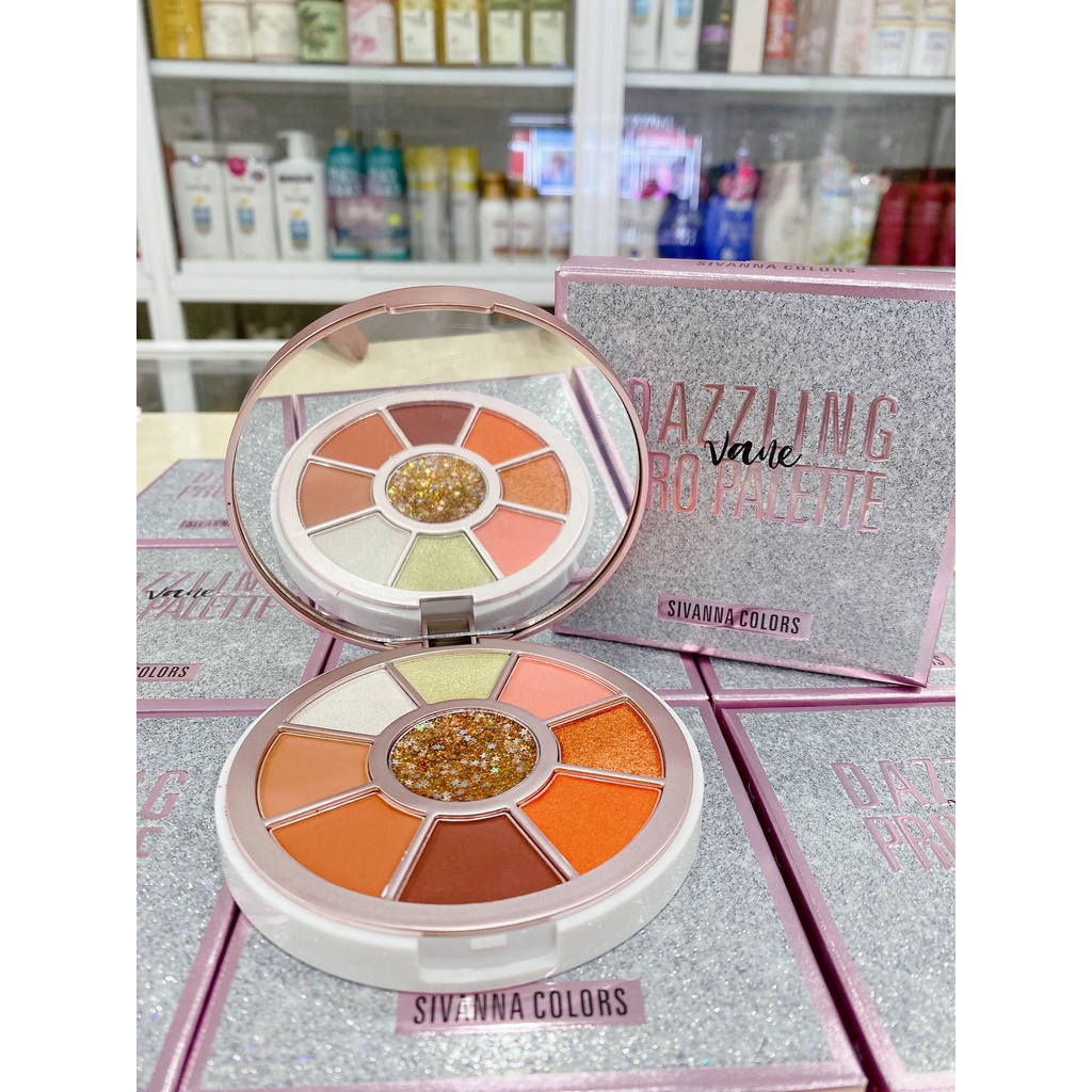 Bảng 9 Ô Phấn Mắt Sivanna Dazzling Pro Palette HF5036 Thái Lan