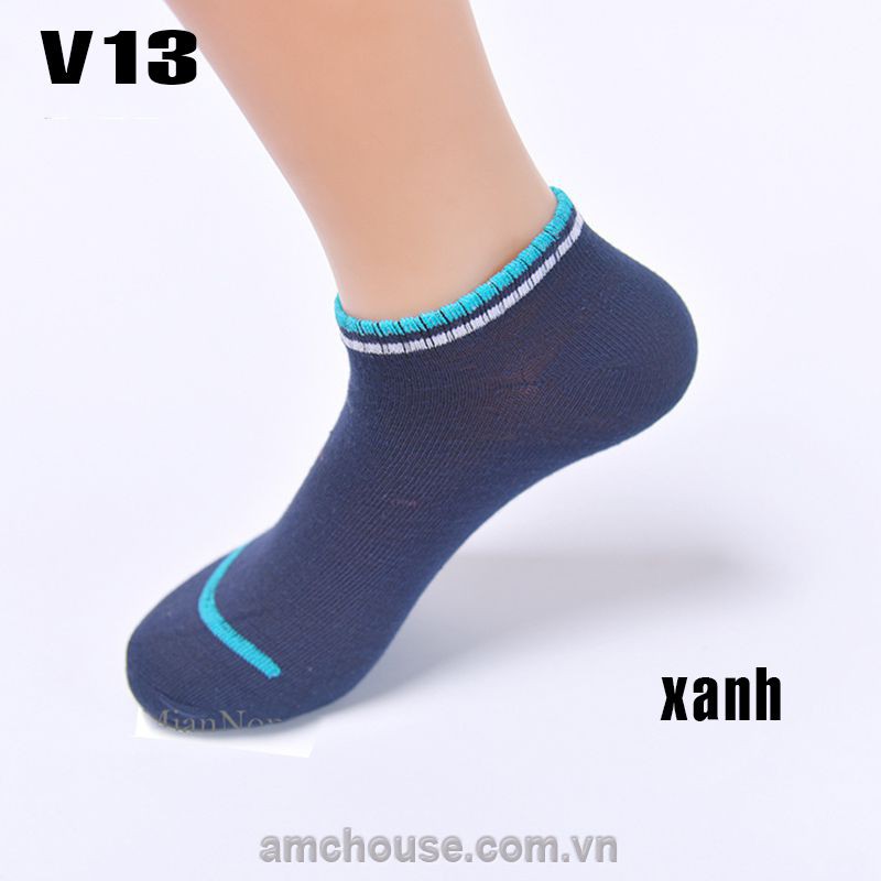 Tất nam, vớ namm cổ thấp mũi sọc V13