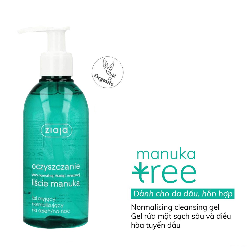 Sữa Rửa Mặt Ziaja Chiết Xuất Từ Lá Manuka
