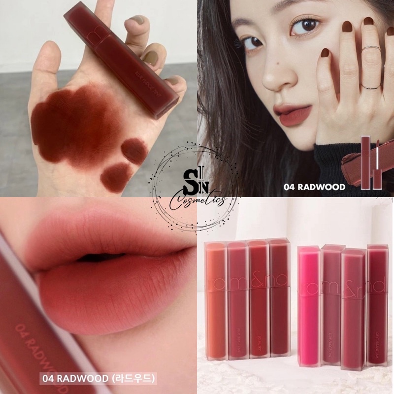 Son kem lì Romand Blur Fudge Tint 03 04/ Son bóng Romand Dewyful Water Tint 04