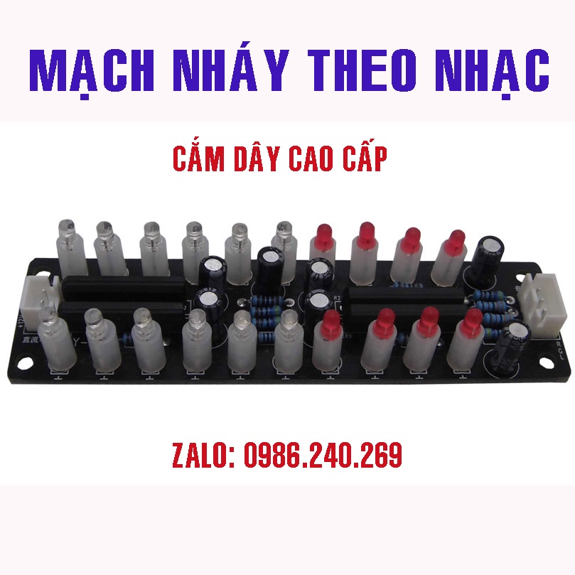 Mạch nháy theo nhạc cao cấp 20 bóng nháy led đầy đủ dây