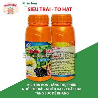 Phân bón siêu trái - to hạt chai 500ml _ chuyên gia nuôi trái cây họ đậu