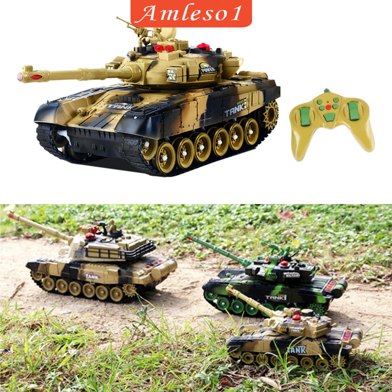 RC Xe Tăng Điều Khiển Từ Xa Amleso1 13 "