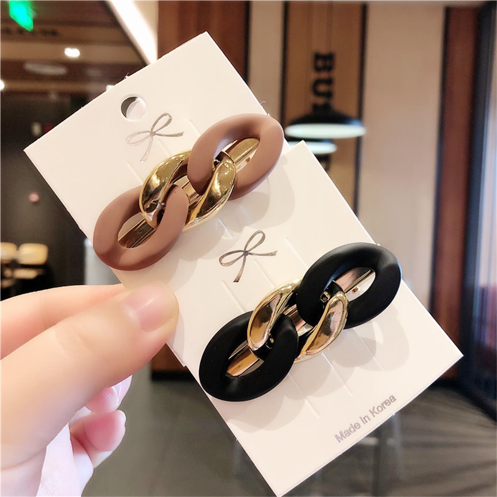 Kẹp Tóc Dạng Chuỗi Xích Xoắn Đơn Giản Sáng Tạo Kiểu Pháp Cho Nữ