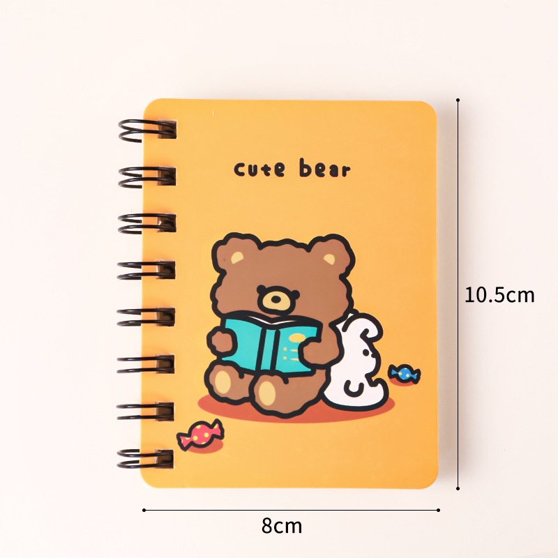 Sổ Tay Mini Cỡ A7 Bìa Ngoài Họa Tiết Hoạt Hình Dễ Thương