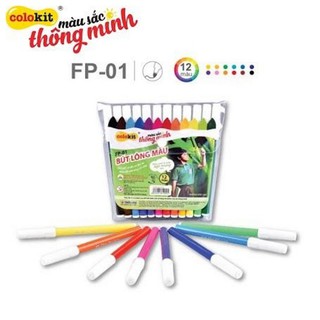 Vỉ Bút Lông 12 Màu Colokit | FP-01