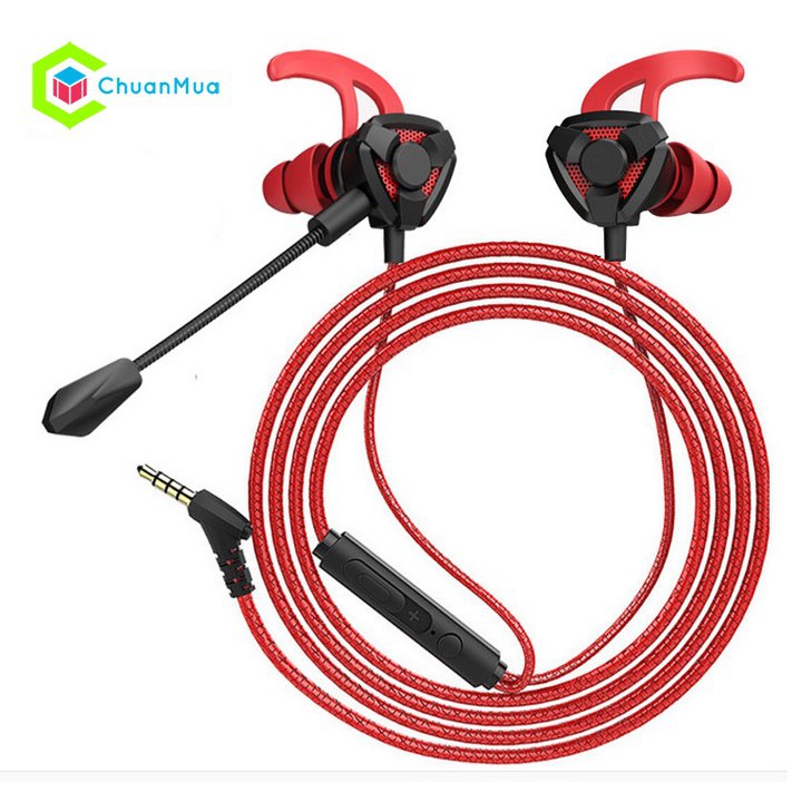 Tai Nghe Chơi Game Gaming Audio (Có Mic Rời, Loa Siêu Trầm, Kết nối điện thoại & pc,...) _ Tai Nghe Nhét Tai