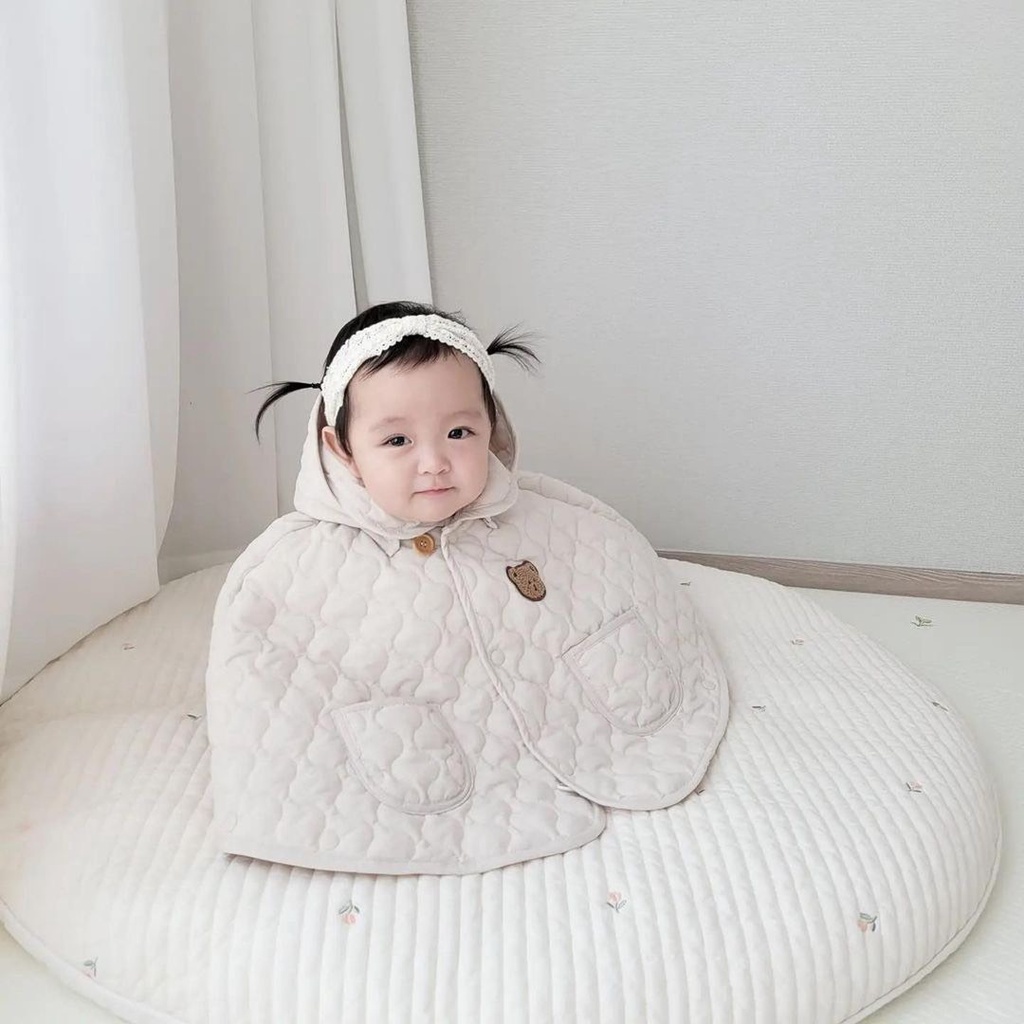 Áo Choàng Cho Bé Sơ Sinh Đến 3 Tuổi, Áo Choàng Lông 2 lớp  Chất Bông Siêu Mềm Mịn Không Kích Ứng Da Bé - Trending kids