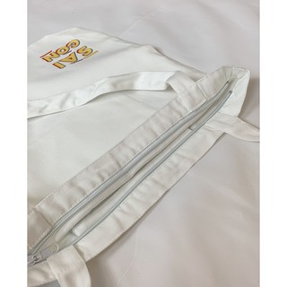 Túi vải Teeworld Canvas Basic Trắng In Chữ Sài Gòn
