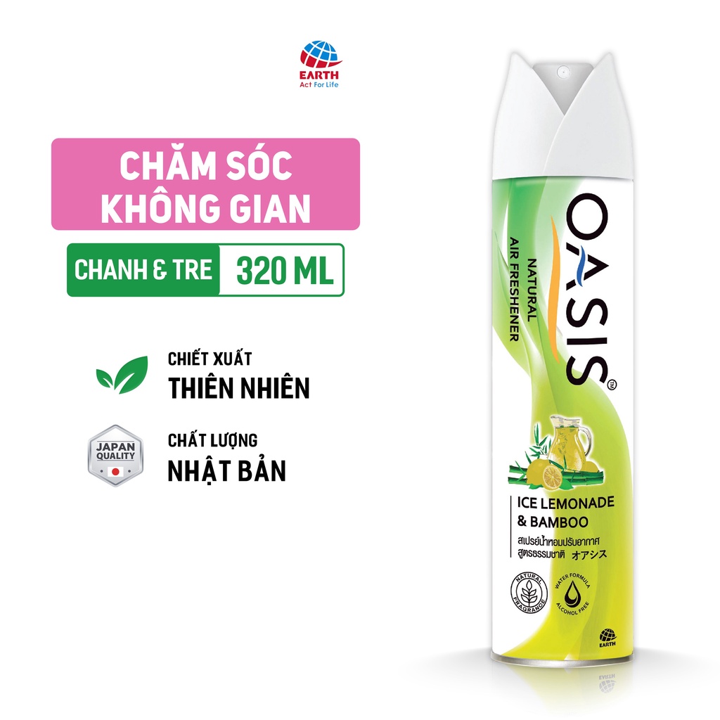 Nước thơm xịt phòng OASIS Natural (nhiều lựa chọn hương)