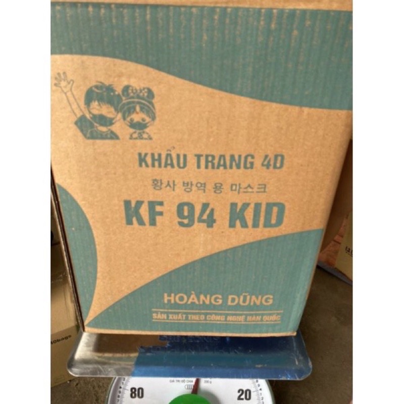 gói 10 khẩu trang 4D trẻ em in họa tiết KF94