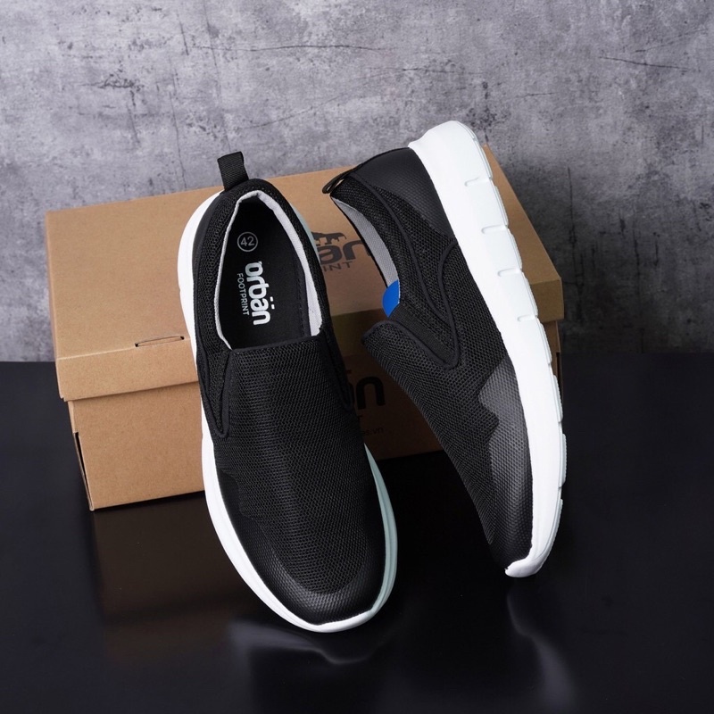 Giầy lười Nam,giày slipon nam mặt lưới giày(urban) vnxk XANH-DEN | BigBuy360 - bigbuy360.vn
