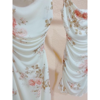 ĐẦM HOA 2 DÂY ÔM BODY DÁNG ĐUÔI CÁ