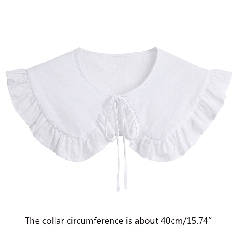 Cổ Áo Sơ Mi Giả Màu Trắng Thời Trang Cho Nữ