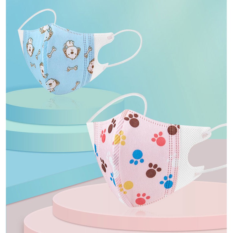 Khẩu trang 3D trẻ em kháng khuẩn 3 lớp túi 5 chiếc dành cho trẻ có túi rip mẫu gửi ngẫu nhiên | BigBuy360 - bigbuy360.vn