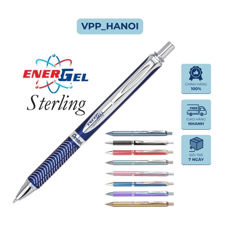 ( HÀNG CHÍNH HÃNG ) Bút ký cao cấp Pentel BL407-C đầu bấm 0.7mm mực xanh kèm hộp sang trọng [Hàng ch