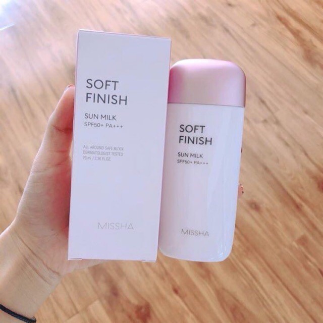 Kem chống nắng Missha Soft Finish Sun Milk SPF 50+/PA+++