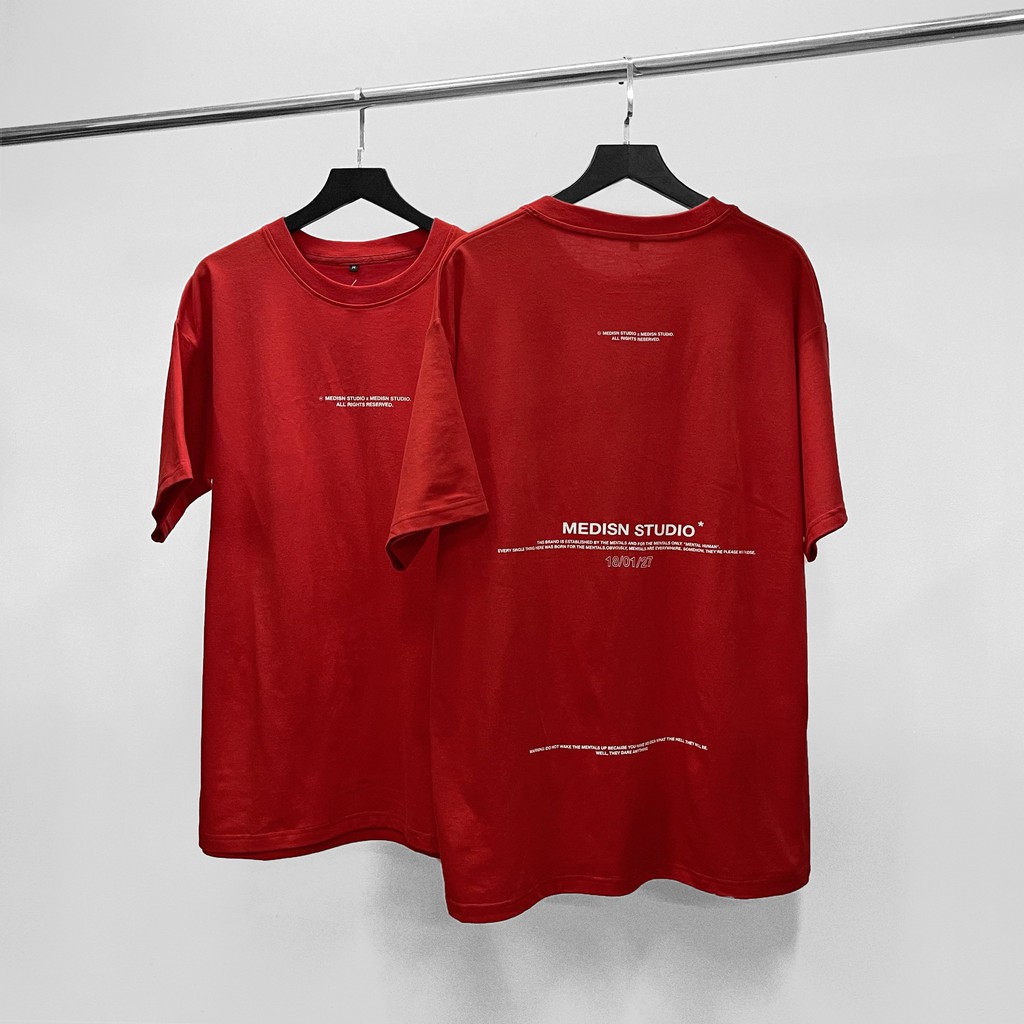 MEDISN - STU STU RED T-SHIRT