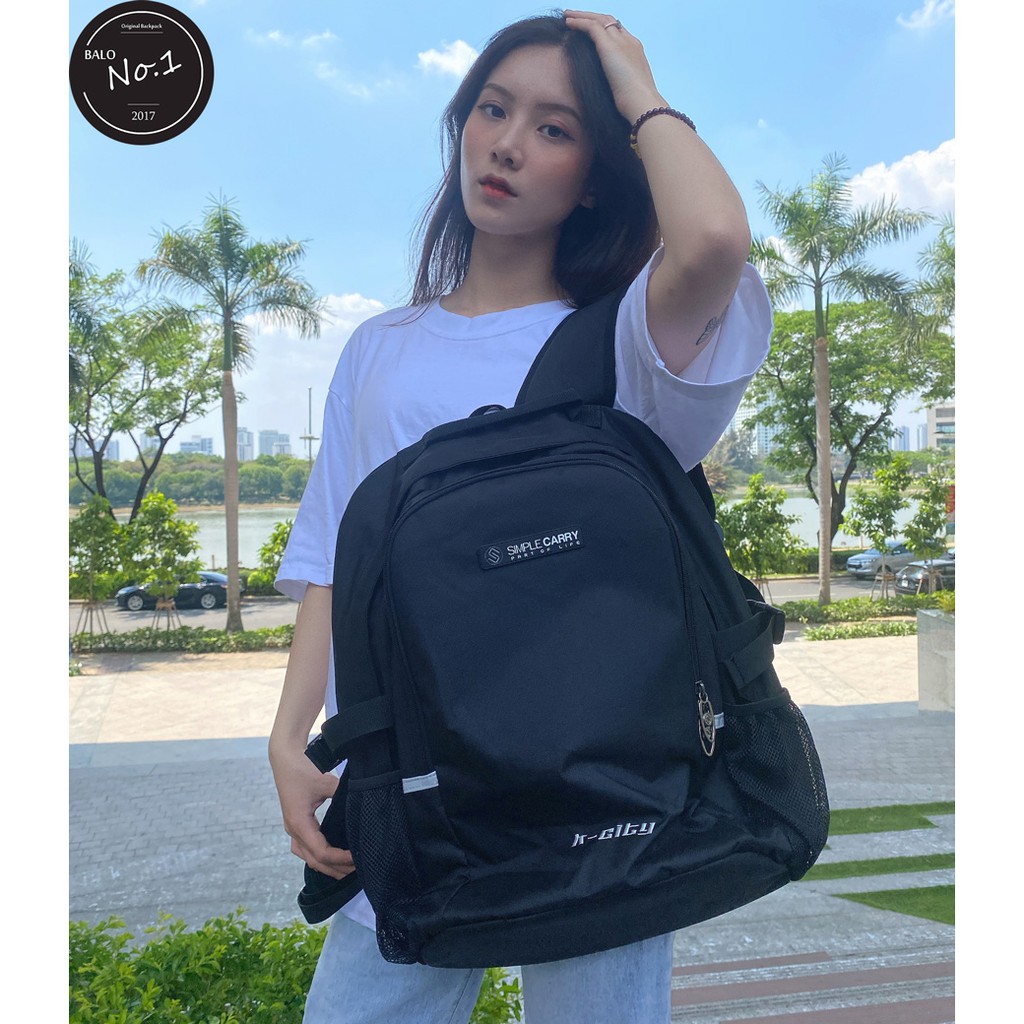 [Chính hãng] BALO SIMPLE CARRY K-CITY – BLACK COLOR