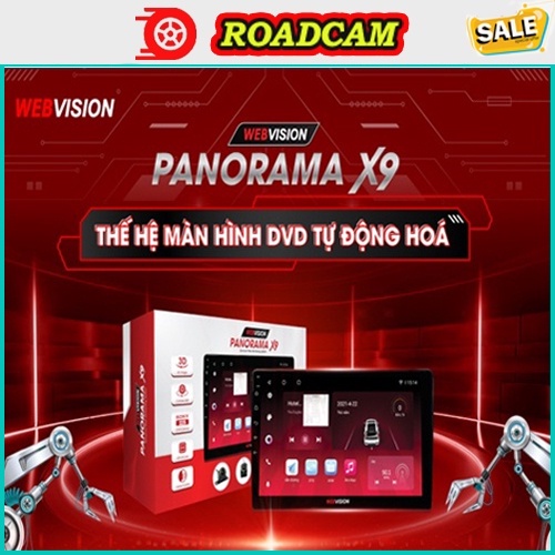 Màn hình DVD WEBVISION PANORAMA X9, màn hình liền camera 360 cao cấp