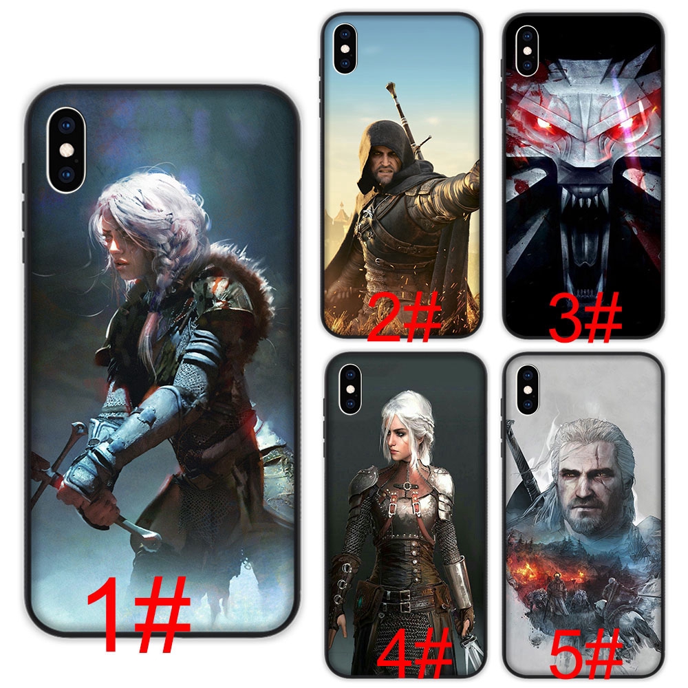 Ốp điện thoại mềm họa tiết nhân vật game The Witcher Wild Hunt dành cho iPhone XS Max XR X 7 8 6 6S Plus 5 5S SE