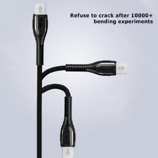Cáp Sạc Nhanh 5a Cổng Micro Usb Type-C Có Đèn Led Cho Iphone Android