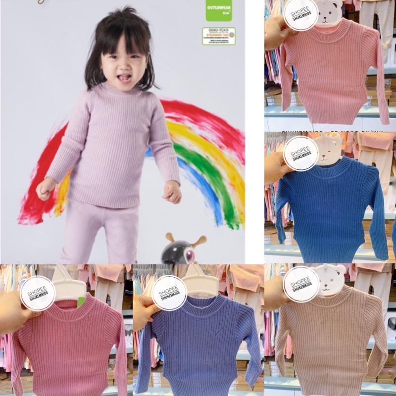 [Lullaby sale] - Áo len nhiệt Lullaby 3p lông cừu cao cấp sale thu đông cho bé trai gái