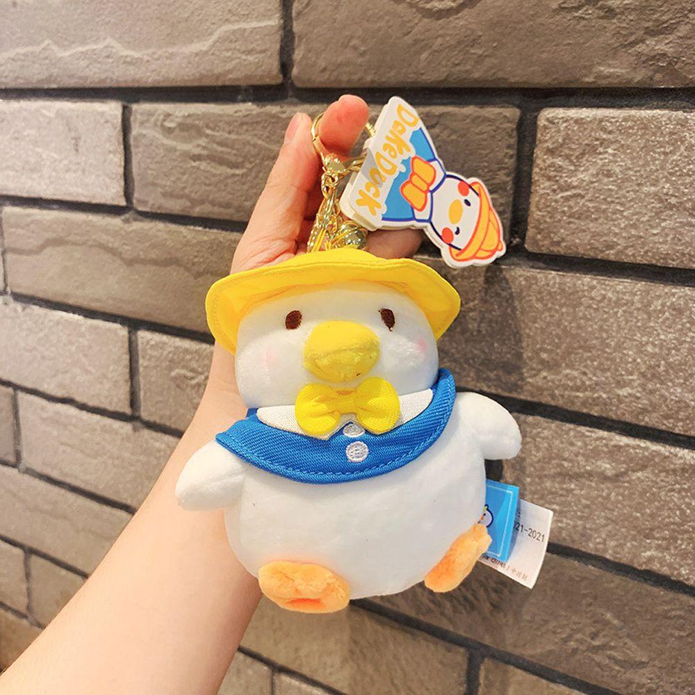 Móc Khóa Hình Vịt Nhồi Bông Dễ Thương