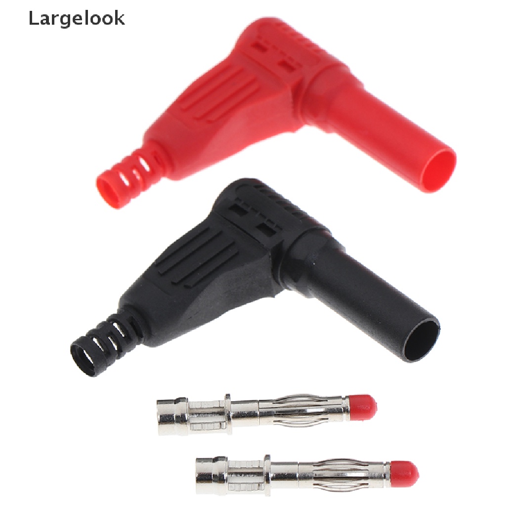 Bộ 2 Phích Cắm Bắp Chuối 4mm Màu Đỏ +