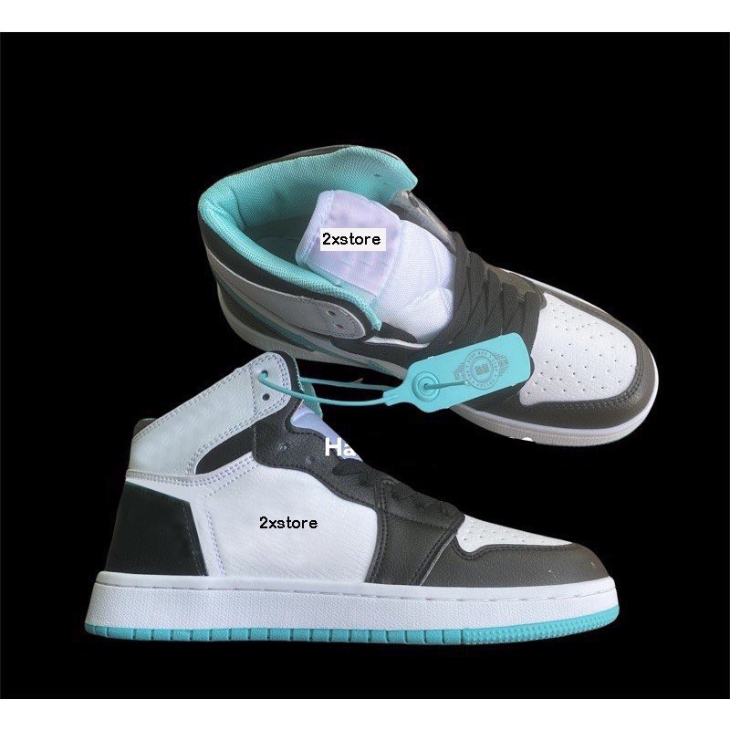 Giầy bóng rổ cao cổ đen xanh ngọc chất đẹp