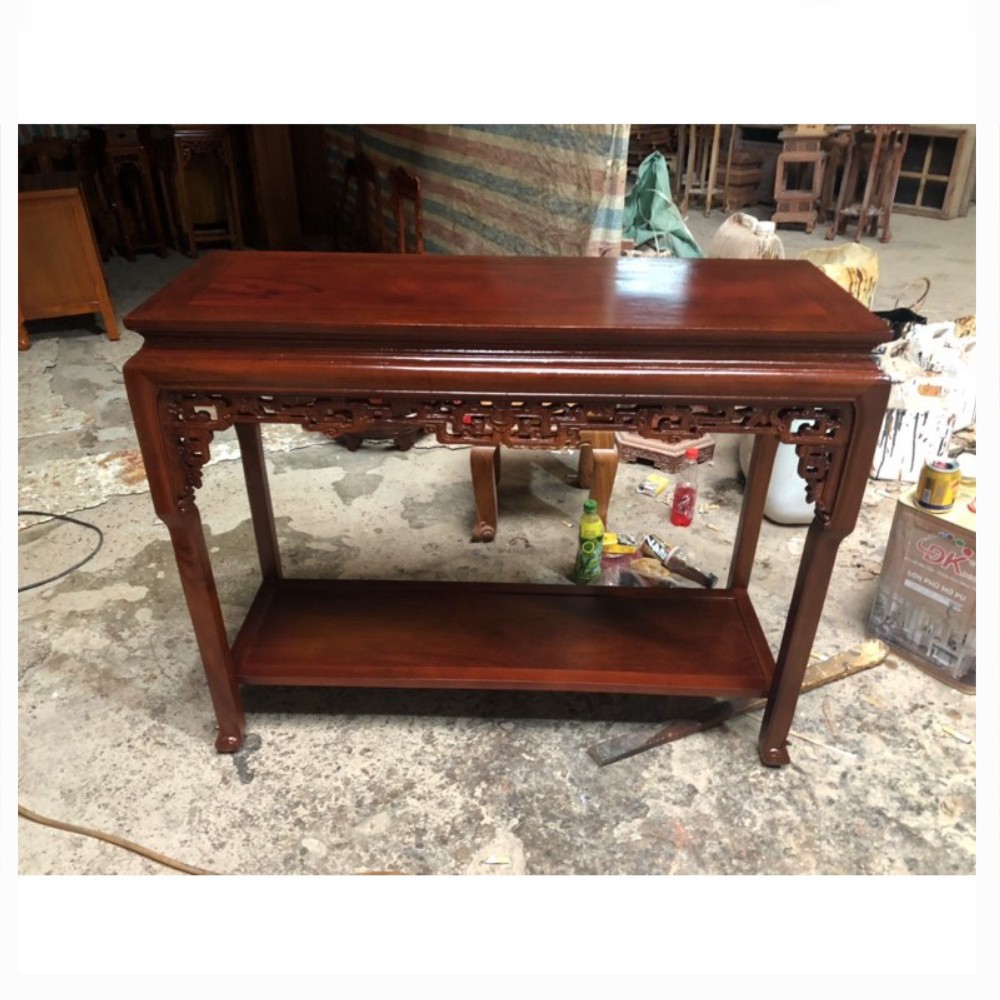 Bàn chữ nhật chân cong