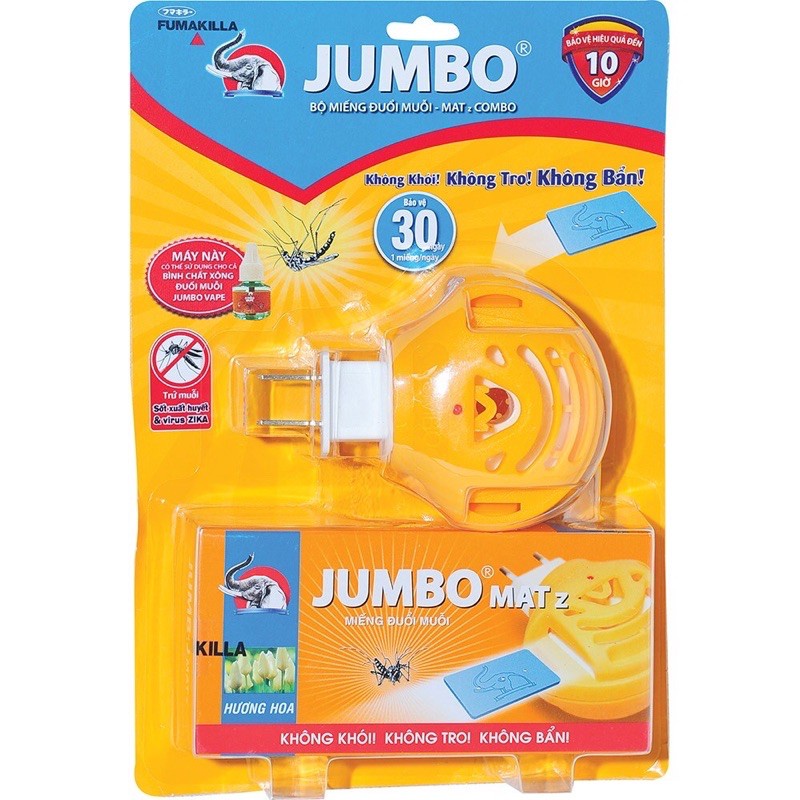 Bộ miếng xông đuổi muỗi Jumbo hương hoa 30 miếng sữ đụng 30 ngày