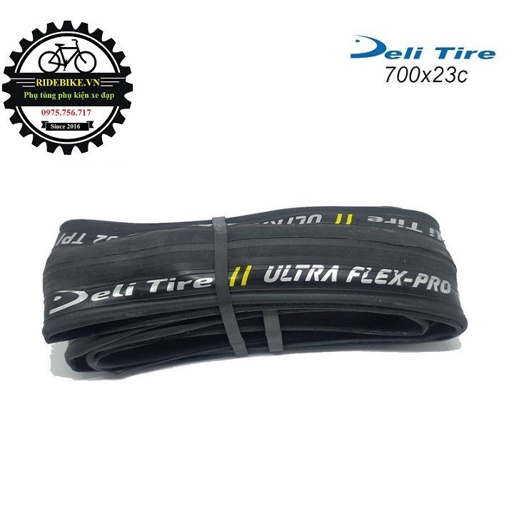 Vỏ lốp gấp xe đạp Deli Tire ULTRA FLEX-PRO 700x23c