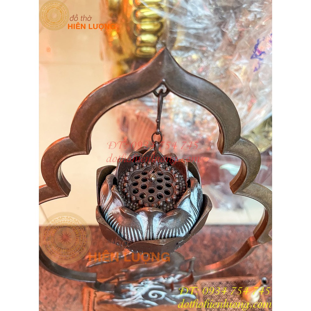Lư Xông Trầm Treo Hươu Bằng Đồng