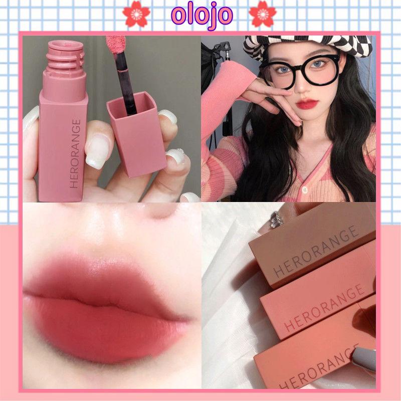 ⚜️Son môi Herorange kết cấu mờ dưỡng ẩm mềm mại kháng nước trang điểm lâu trôi