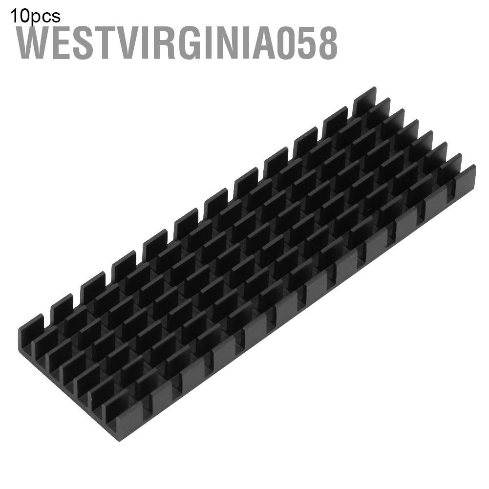 Westvirginia058 Westvirginia058 10pcs M2-3(P22*6*70-B) Aluminum Heat Sink Heatsink Fit for M.2 2280 SSD