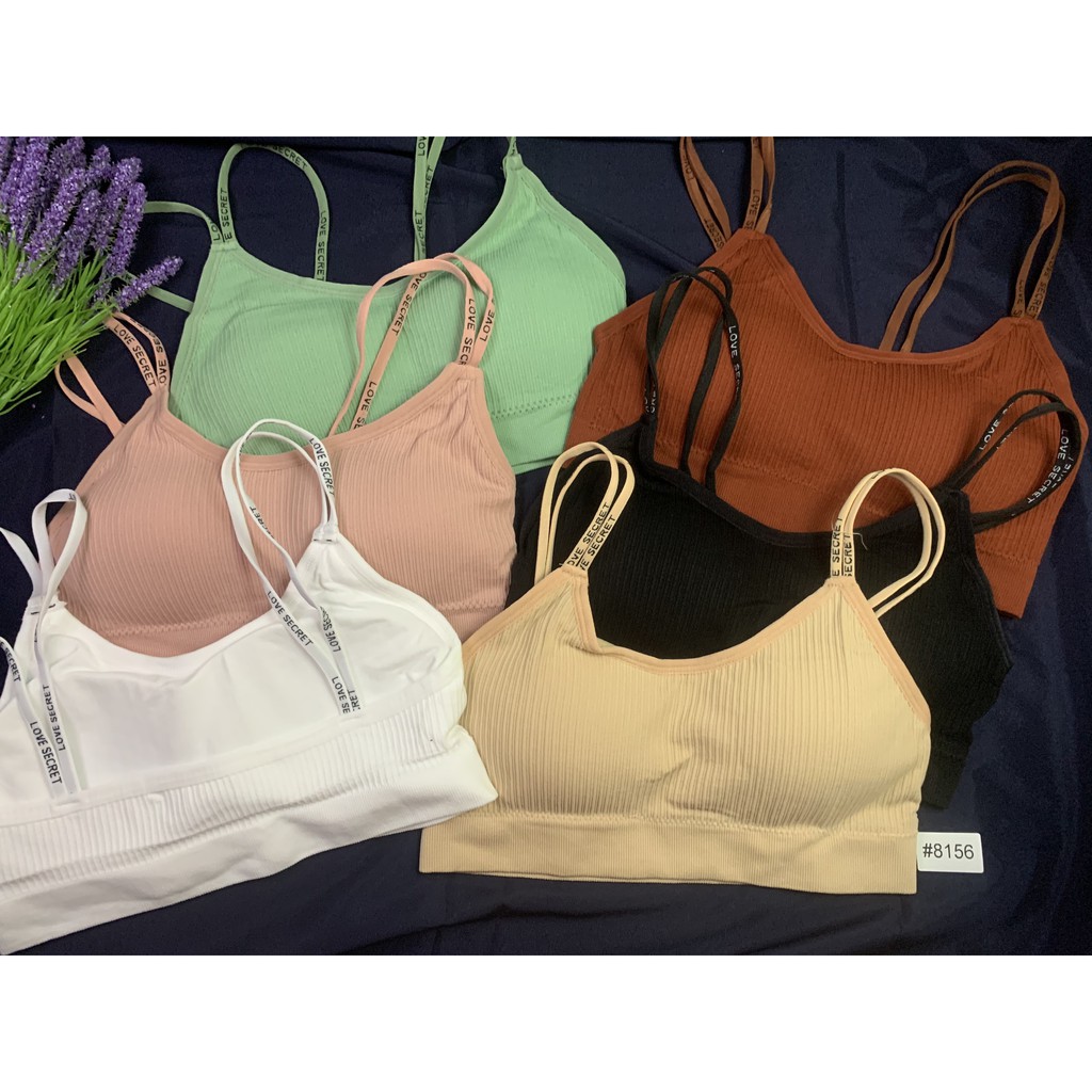 Áo bra len tăm hở lưng dây đôi 8156