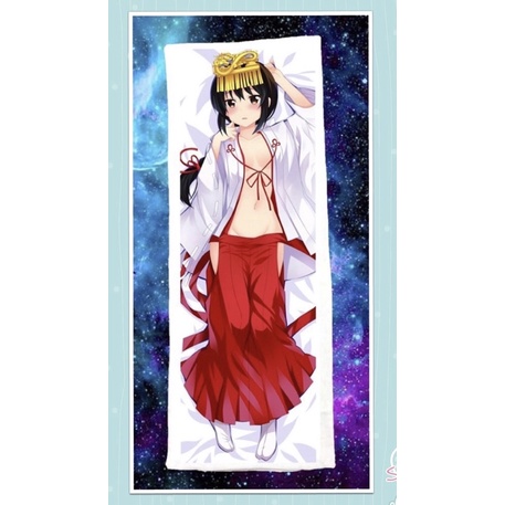 Gối ôm anime your name Miyamizu Mitsuha dài 40cm x 1m / gối dakimakura Miyamizu Mitsuha