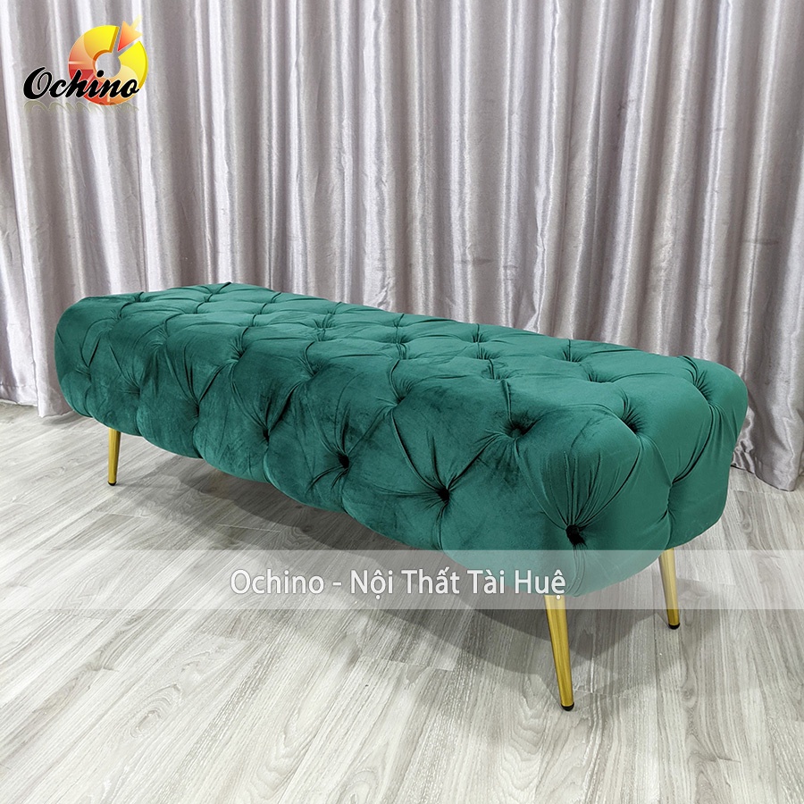 Ghế Dài Ngồi chờ, ghế Sofa Dài Phòng Ngủ NHún cổ điển Sang Chảnh dài 1m4 cm ( Ảnh Thật và Video)