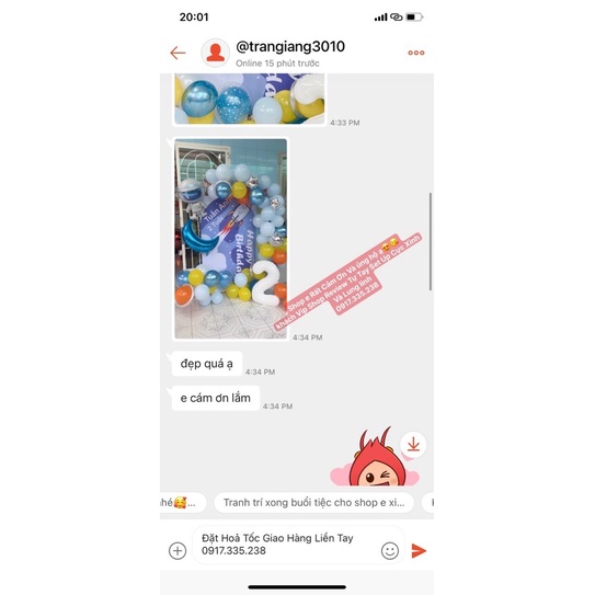 Set Bóng Phi hành gia bé trai Kèm Backrop Thiết kế tên Kiểu HQ