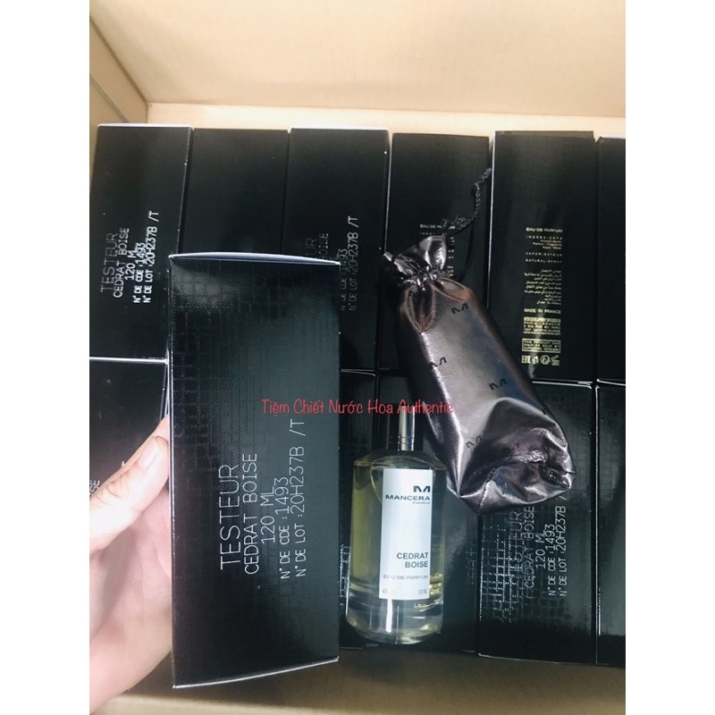 Tiemchietnuochoa_Nước Hoa Nam Tester Mancera Paris Cedat Boise EDP 120ml (box như hình )