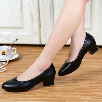 Giày cao gót size lớn big size 40 41 42 43 gót vuông 5phân size to